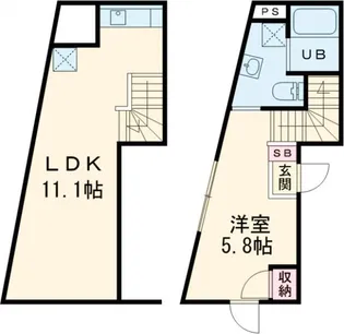 プレジール三軒茶屋【1階】の間取り