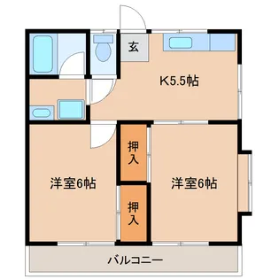 コーポ小池【2階】の間取り