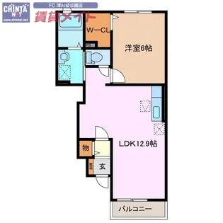 メゾン・フレ-シュ B棟【1階】の間取り