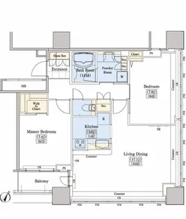 東京都豊島区上池袋1【マンション】の間取り