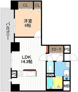 ベルデュールIII【3階】の間取り