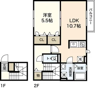 You I Maison(1896)【2階】の間取り