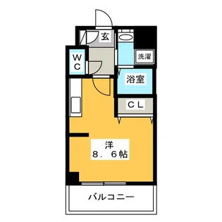 パルティール金山【8階】の間取り