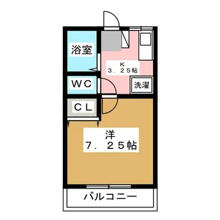 シティハイムきくや【1階】の間取り