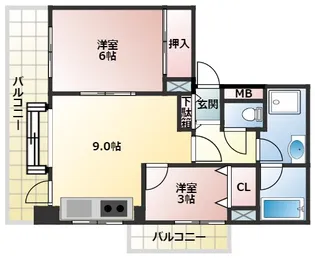 日吉パークホームズ【3階】の間取り