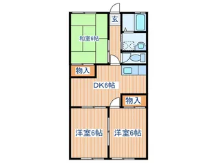 Kハイツ【1階】の間取り