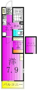フラットおおたかの森【1階】の間取り