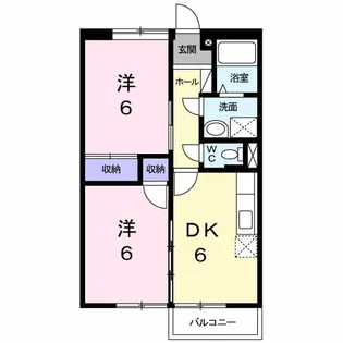 ニュ-エルディム立川 1【1階】の間取り