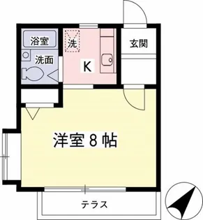 タウンハウス菊野台【1階】の間取り