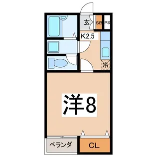 ハイツワンダー【1階】の間取り