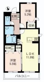 ファースト プレイス ShaMaison【1階】の間取り