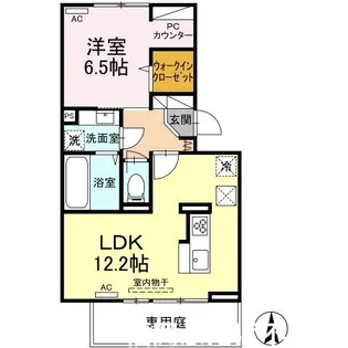 クレシアT【1階】の間取り