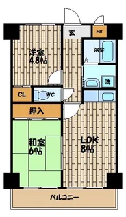 大拓ハイツ10【2階】の間取り