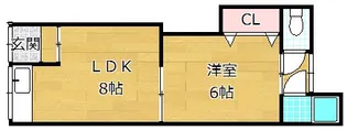 堀建第四アパート【1階】の間取り