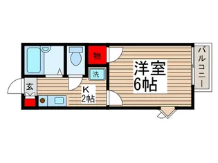 ド・フィ-ル白旗【2階】の間取り