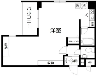ファストコート亀戸【8階】の間取り
