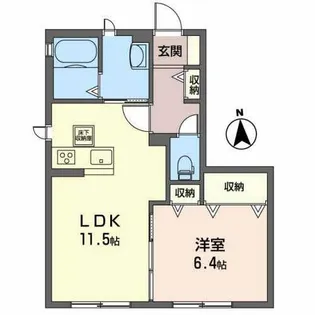 シャーメゾン・リジェール【1階】の間取り