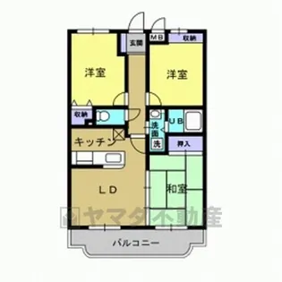 ハイツ・アムール【3階】の間取り