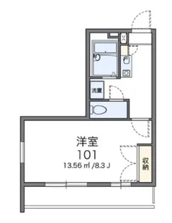 レオパレス葵第1【2階】の間取り
