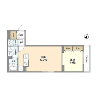 ウェルスクエア渋谷本町【2階】の間取り