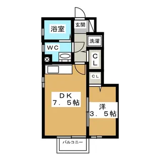 フィエルテ【1階】の間取り