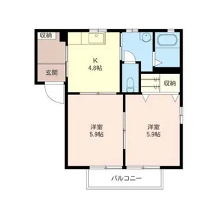 グランドールA【2階】の間取り