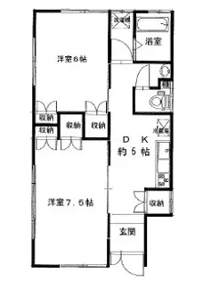 トラムサイド【1階】の間取り