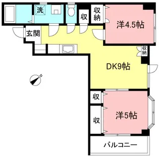 メゾンクレール【2階】の間取り