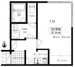 ノース下北沢【2階】の間取り