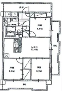 五反田リーラハイタウン【9階】の間取り