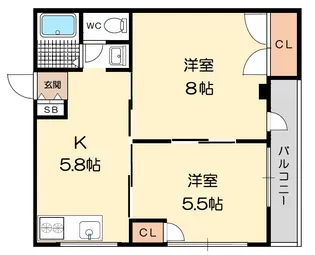 メゾン天の川【2階】の間取り
