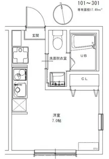 シャンファーレルリエ一之江ノース【2階】の間取り