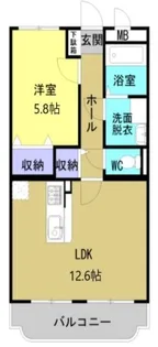 ミルキーウェイ河西【2階】の間取り