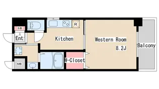 THREE DEER【6階】の間取り