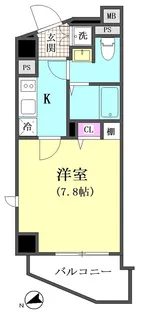 レジデンスイースト大森【5階】の間取り