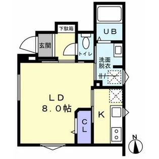 ピオーネ【1階】の間取り
