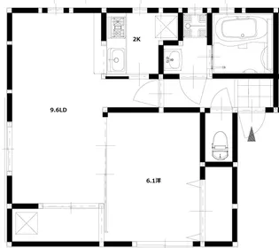 フロンティアネクストII【1階】の間取り