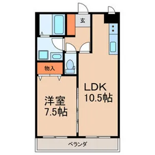 エターナI【1階】の間取り