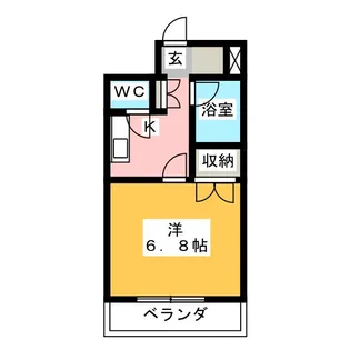 カームハウス中山【4階】の間取り