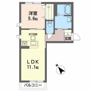 アステールA【1階】の間取り