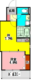 ラモーナ橋波西之町【1階】の間取り