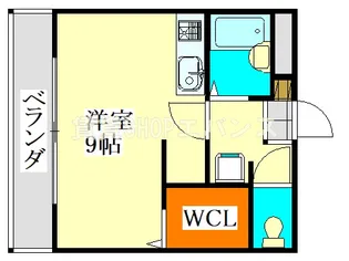 シャンブル・ミモザ【2階】の間取り