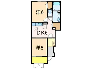 リバーサイドセナ【1階】の間取り