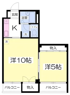 パークサイドルピナス【3階】の間取り