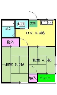 第2渋谷ハイツ【1階】の間取り