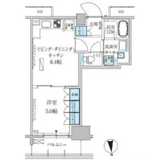 パークアクシス上野三丁目【11階】の間取り