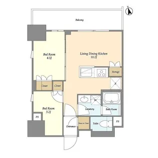 オーキッドレジデンス品川中延【13階】の間取り