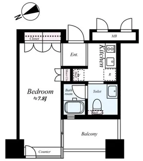 ザ・タワー芝浦【10階】の間取り