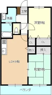 リベルテ曳馬【3階】の間取り