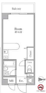 Opus Grand国立【2階】の間取り